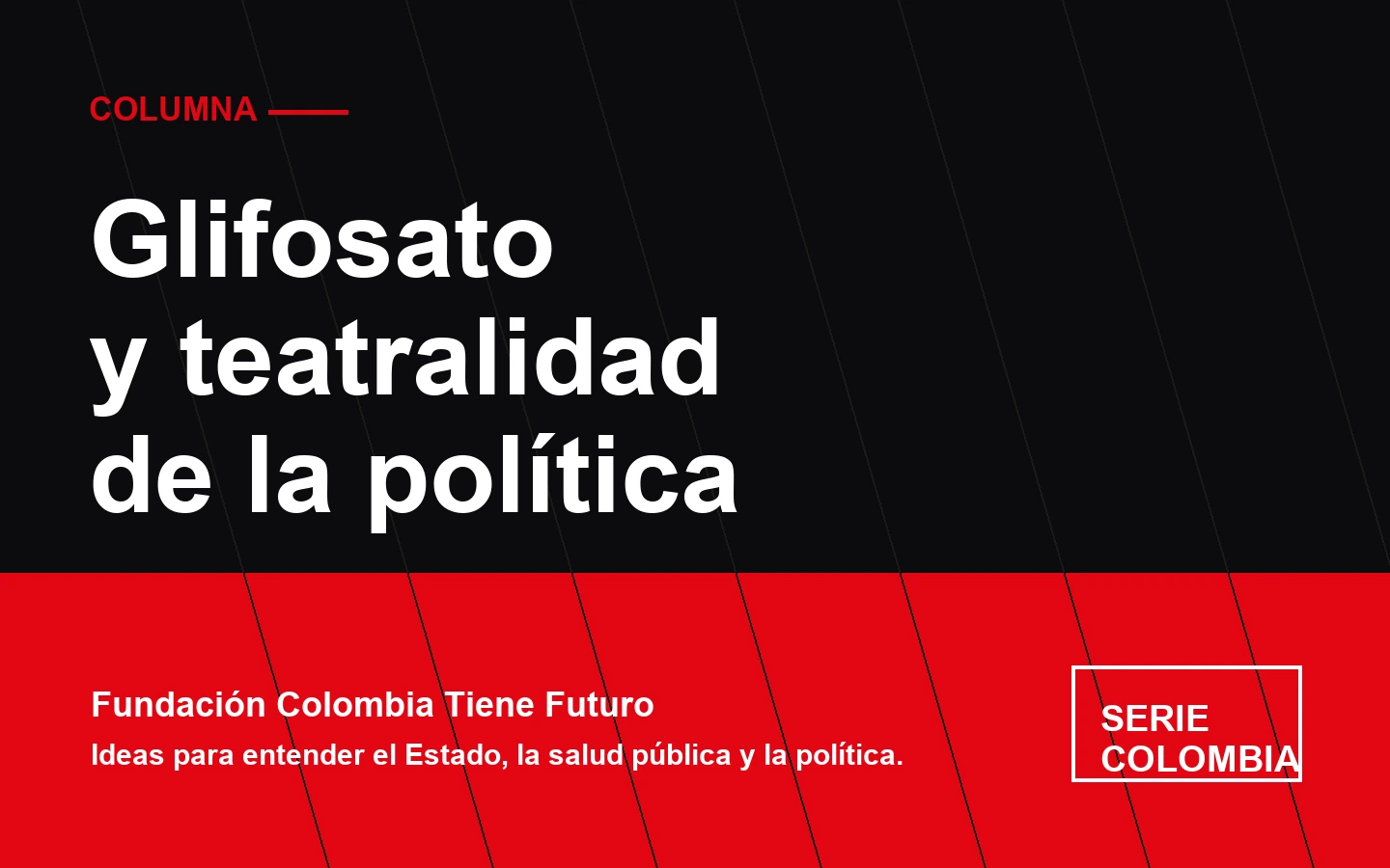 Glifosato y teatralidad de la politica